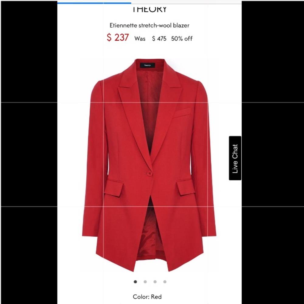 Plumb colored THEORY womens blazer Size 6